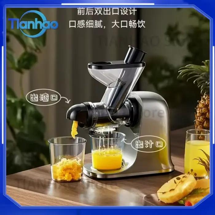 Extracteur de jus à basse vitesse avec séparation des résidus, pour fruits et légumes, petit broyeur automatique lent pour usage domestique