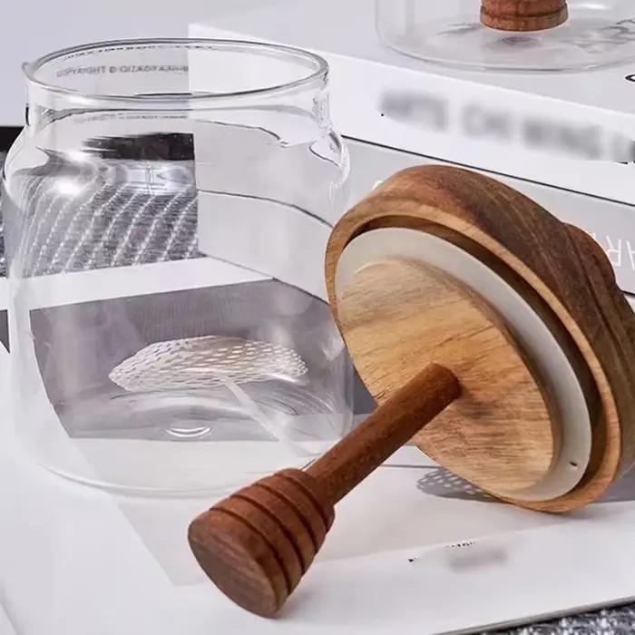 Pot de miel en verre à haute teneur en borosilicate
