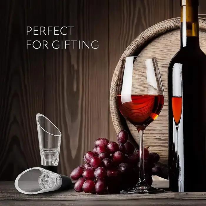 Aérateur de vin verseur décanteur bouteilles d'alcool bouchon bec