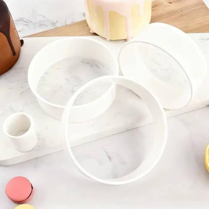 Lot de 5 emporte-pièces ronds multi-tailles en plastique pour pâtisserie