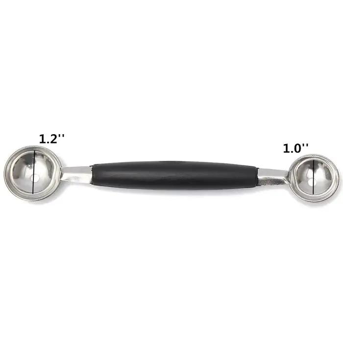 Cuillère à boules de melon en acier inoxydable pour fruits et légumes outil de cuisine pour préparer des desserts et plats artistiques occasions spéciales