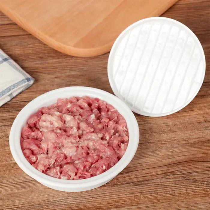 Presse à hamburger en plastique, 1 pièce, pour viande farcie, grill, fête, barbecue, moule, outil de cuisine