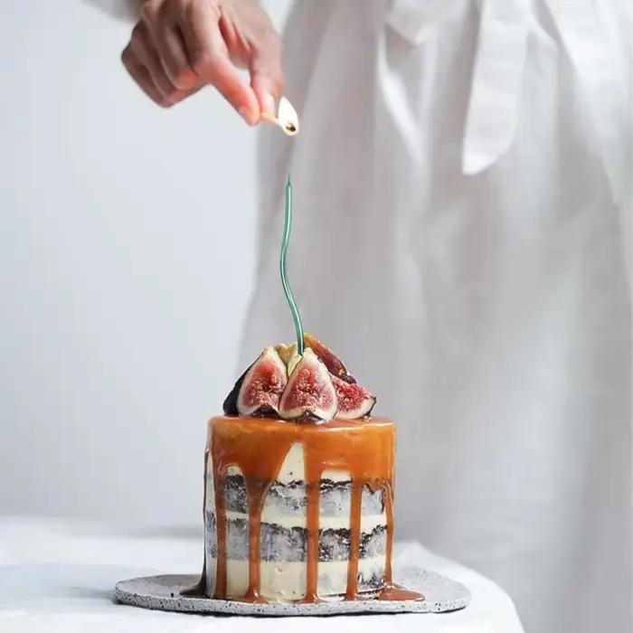Gâteau en spirale en cire pour anniversaire mariage fiançailles et remise des diplômes 12 pièces 48 pièces variété de couleurs élégance et durabilité