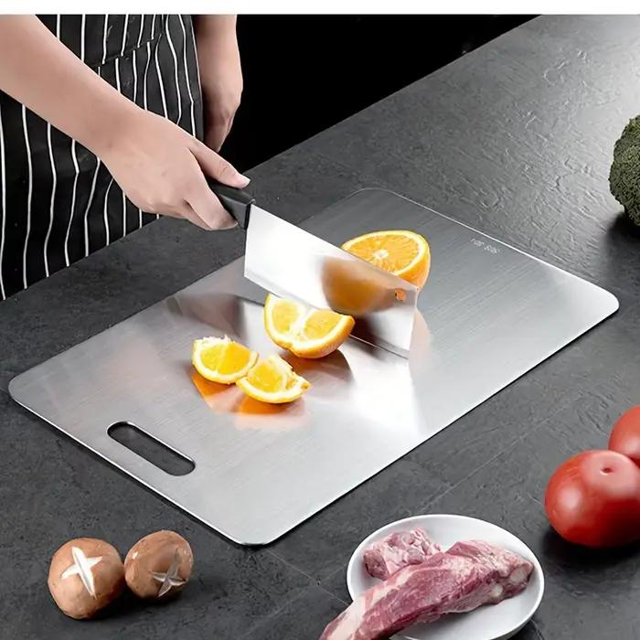 Planche à découper en acier inoxydable