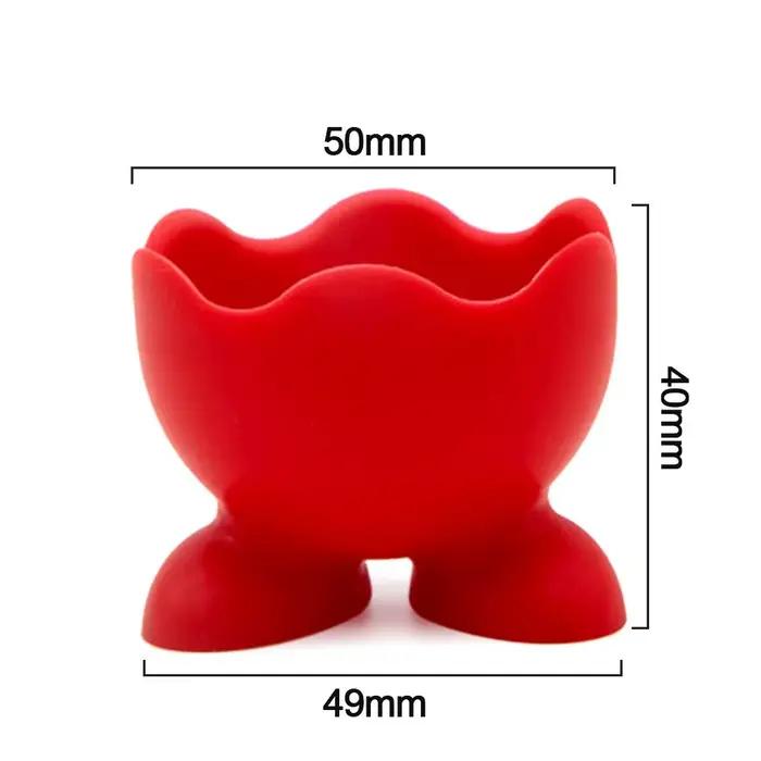 Porte-œufs en plastique avec pieds, 1/2/4 pièces, mignon, créatif, séparateur René à la coque, conteneur, accessoires de cuisine