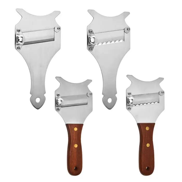 Rouleau de beurre de truffe en acier inoxydable trancheuse réglable haute dureté raboteuse à chocolat épaisseur de tranche cuisson raboteuse à fromage occasion spéciale cuisine professionnel amateur