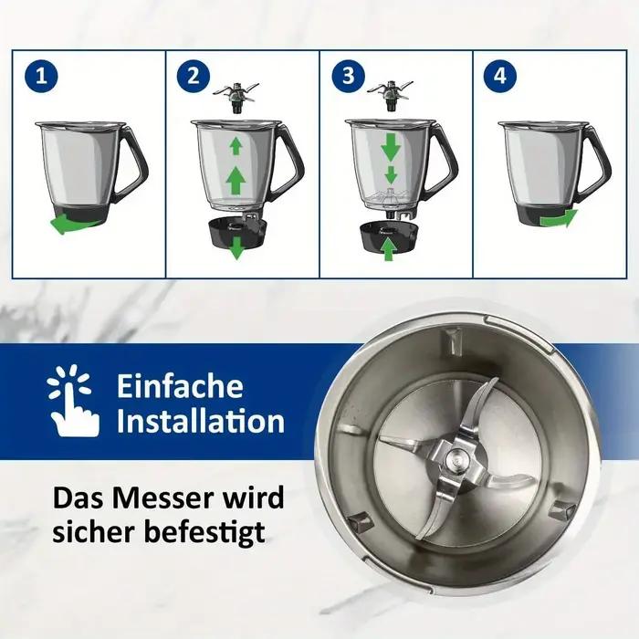 Lame pour mélangeur de remplacement Thermomix TM5 TM6