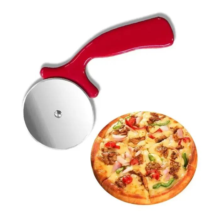 Nouveau Coupe-Pizza accessoires de cuisine en acier inoxydable coupe-rouleau à pâtisserie couteau à Pizza biscuit gâteau rouleau roue ciseaux coupe