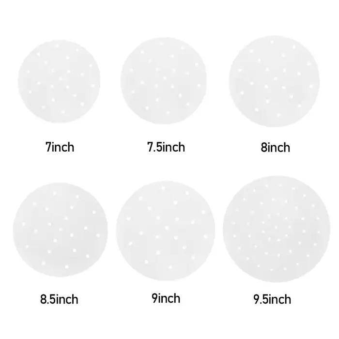 Feuilles de cuisson en papier parchemin, 100 pièces, antiadhésives prédécoupées, adaptées à la friteuse à Air
