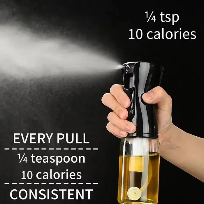 Bouteille de pulvérisation d'huile d'olive comestible