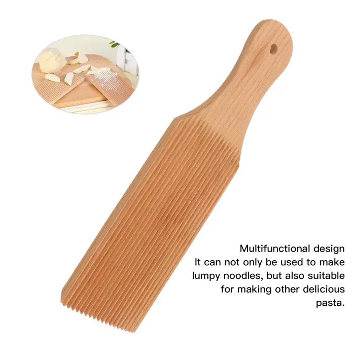 Planche à Gnocchi en Hêtre à Surface Lisse, Rouleau Pratique et observateur pour une Forme Parfaite, Accessoires de Cuisine