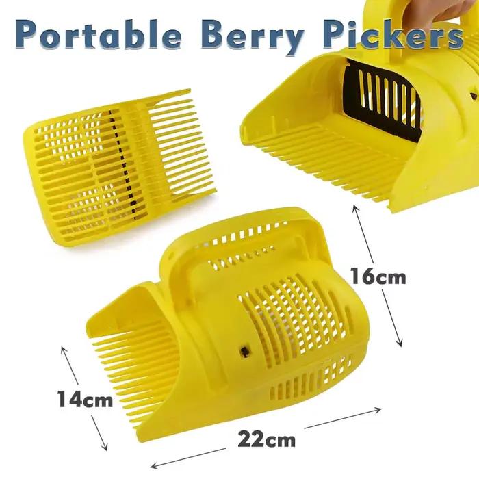 Peigne en plastique portable PUNICE-Râteau, Ramassage de fruits, Cuillère pour ferme, Verger, Moissonneuse