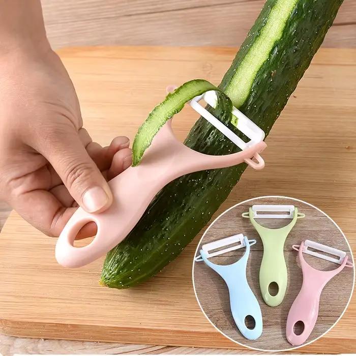 Couteau à éplucher les fruits en céramique, raboteuse multifonction de cuisine, fruits ménagers, légumes, pommes de terre, outil d'épluchage, accessoires