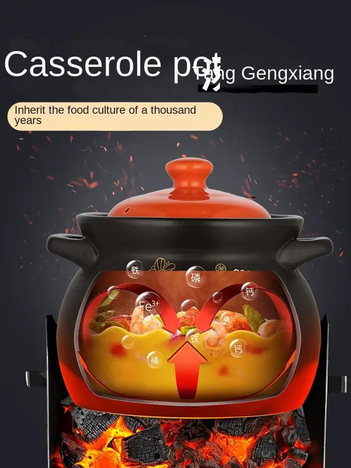 COOKER KING-Marmite d'empereur pour Leurs oût, cuisinière à gaz domestique, marmite à soupe spéciale haute température, marmite en céramique, marmite en argile