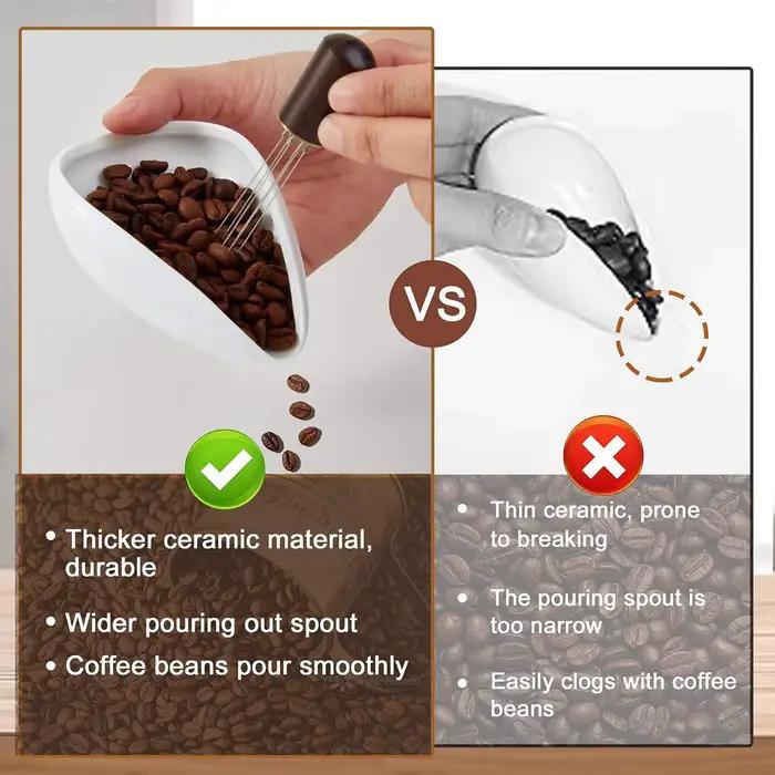 Kit tasse doseuse de grains de café et flacon pulvérisateur – Plateau en céramique