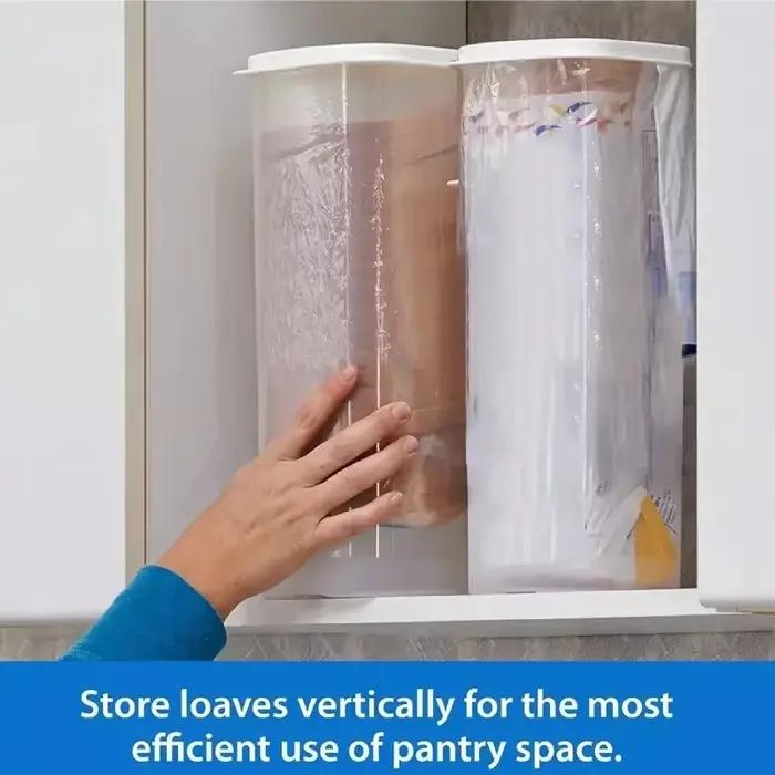 Porte-pain Sandwich en plastique avec couvercle hermétique