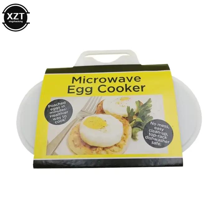 Cuiseur à vapeur en plastique pour micro-ondes, qualité alimentaire, pratique, moule de cuisine, braconnier à œufs, Gadgets de cuisine, outil pour œufs frits