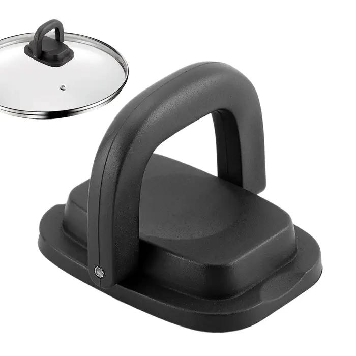 Poignée de rechange pour couvercle de casserole et de poêle en caoutchouc avec revêtement céramique pour homme et femme pour cuisine et camping