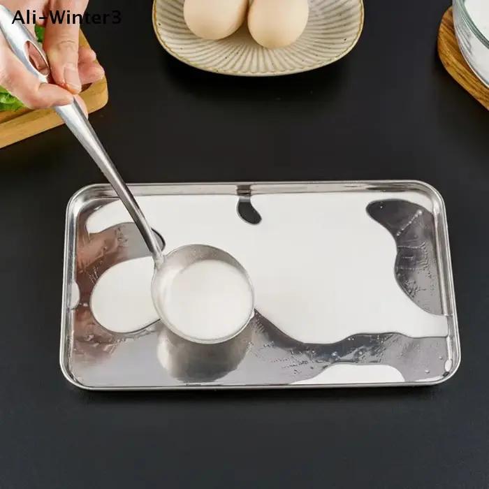 Plateau Rectangulaire en Acier Inoxydable Multifonctionnel Pour Cuisine et Buffet Occasions Spéciales