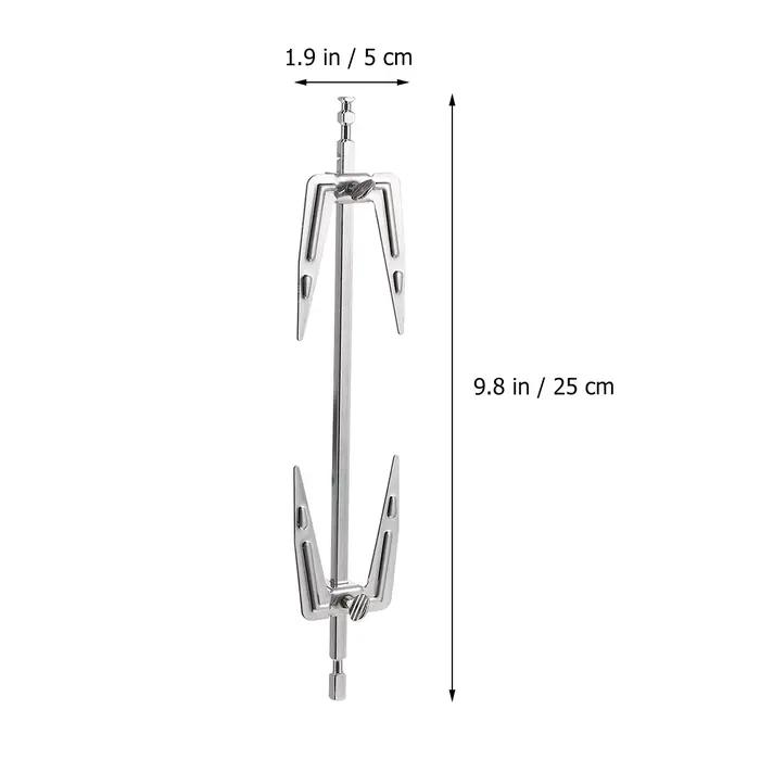 Fourchette en acier inoxydable pour friteuse à air et barbecue, rôtissoire durable pour griller du poulet, du poisson et autres viandes, outil de cuisine polyvalent pour fêtes et soirées familiales