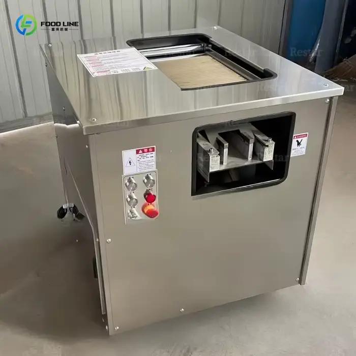 Machine à découper automatique de saumon, personnalisée, pour économiser du temps et des efforts, machine à découper les filets de poisson frais, 220V, garantie complète pour les magasins de fruits de