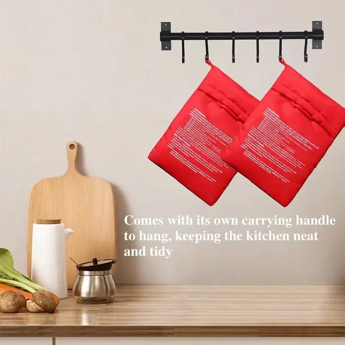 Sachet réutilisable pour cuire les pommes de terre au micro-ondes, pour des pommes de terre parfaites en 4 minutes, gadget de cuisine rapide et facile, 1/2/3/4/5 pièces