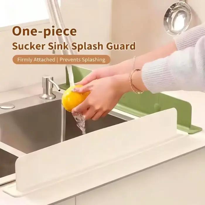 Baffle anti-éclaboussures en silicone à ventouse pour évier de cuisine