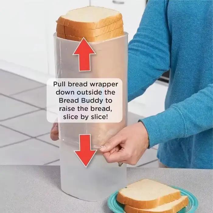 Porte-pain Sandwich en plastique avec couvercle hermétique