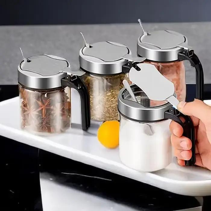 Pot d'assaisonnement en verre pour épices de 300ml
