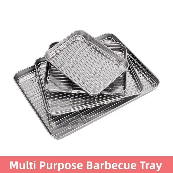 Plateau de Barbecue en acier inoxydable