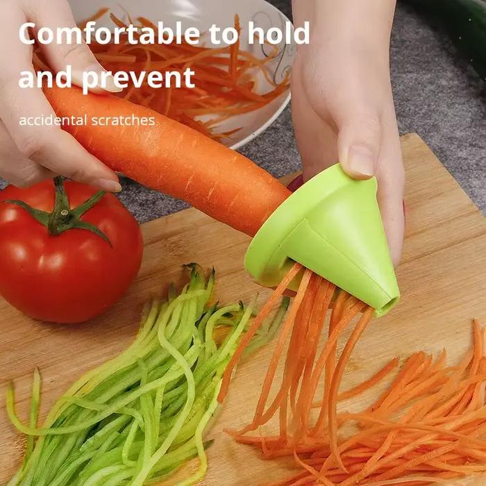 Déchiqueteuse de cuisine multifonctionnelle, spirale créative, coupe-légumes rotatif, râpe