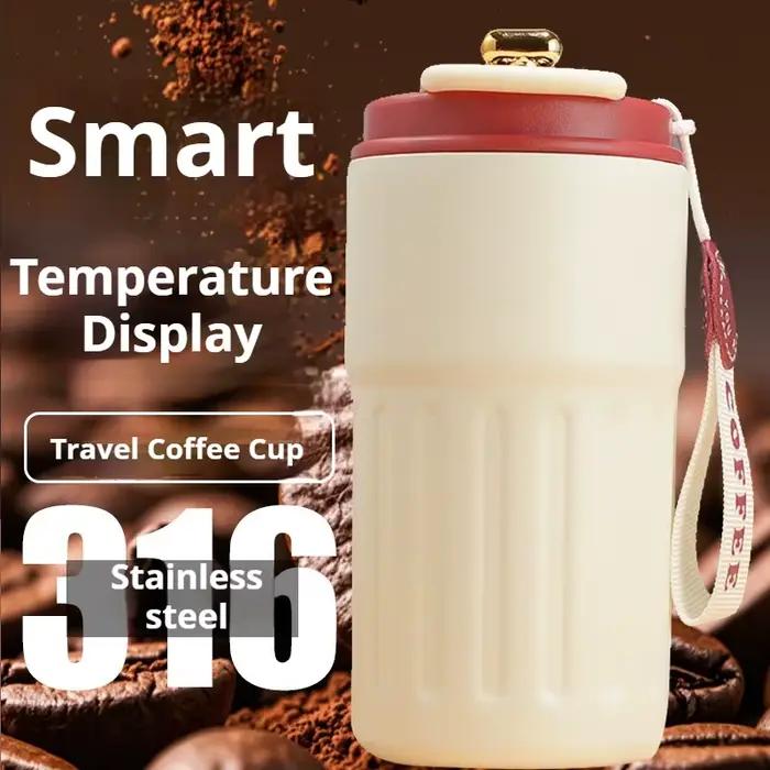 Tasse à café avec affichage de la température LED 450 ml
