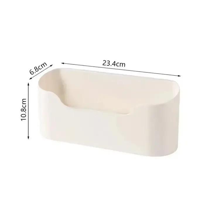 Support de rangement adhésif mural de cuisine, boîte de rangement multifonctionnelle pour porte d'armoire sous évier, étagère à tiroir, organisateur de salle de bains