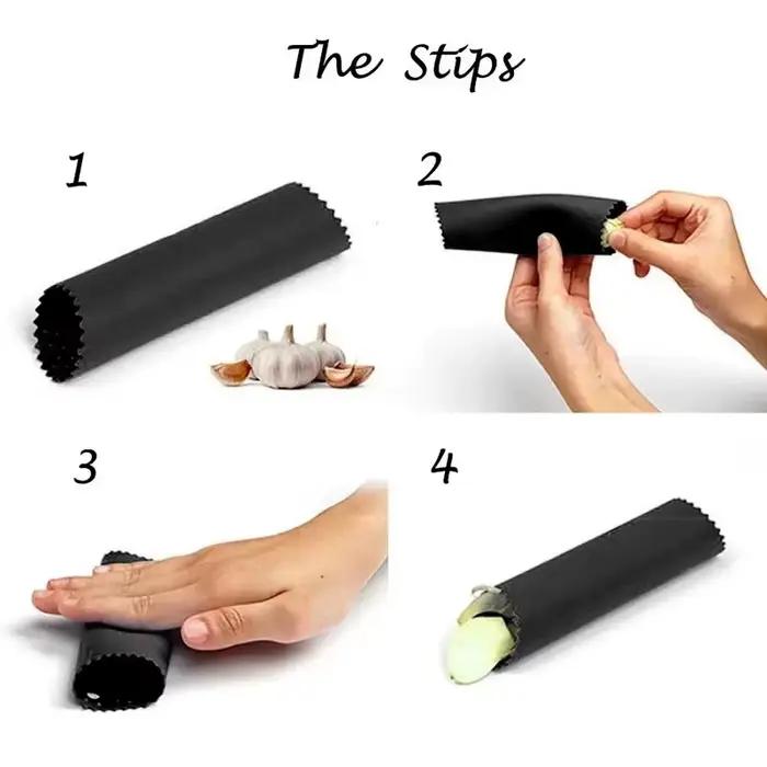 Éplucheur d'ail en silicone