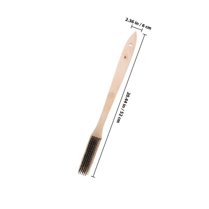 Brosse à pizza en acier inoxydable avec raclette