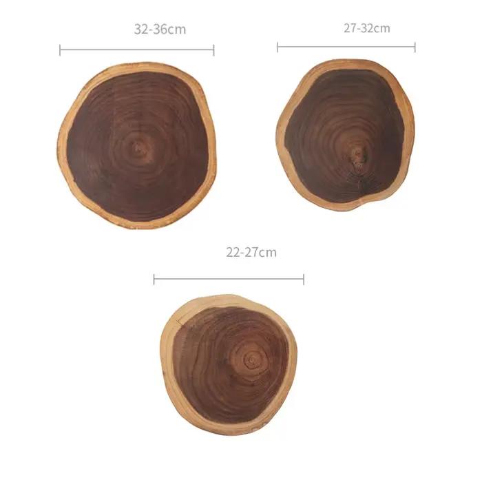 Planche à découper auxiliaire en bois naturel