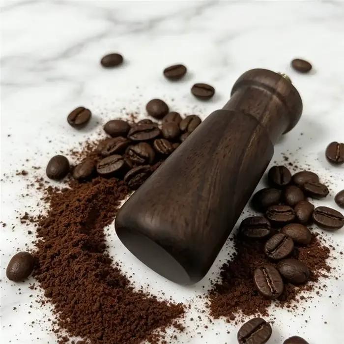 Accessoires pour machine à café B64B - Porte-filtre M10 avec poignée en bois - Outils de café en bois pour machine à expresso