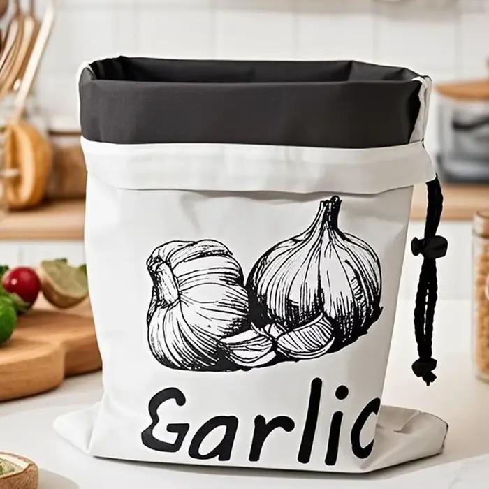 Sac de rangement portable et réutilisable pour oignons et pommes de terre