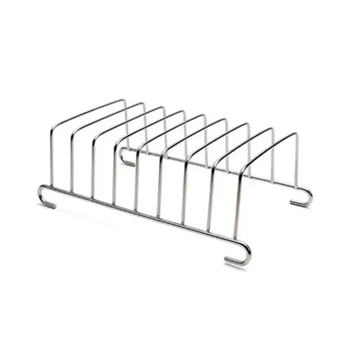 Support de refroidissement de pain en acier inoxydable, support de pain grillé, grille de refroidissement rectangulaire pour Restaurant, accessoires de friteuse à Air, support de crêpes pour la maison