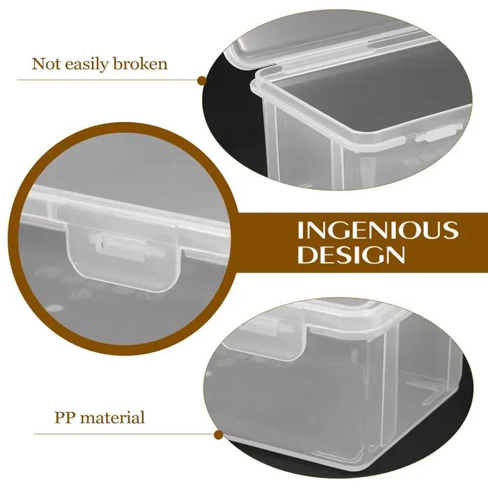 Lot de 2 boîtes à pain transparentes hermétiques réutilisables en plastique pour le stockage