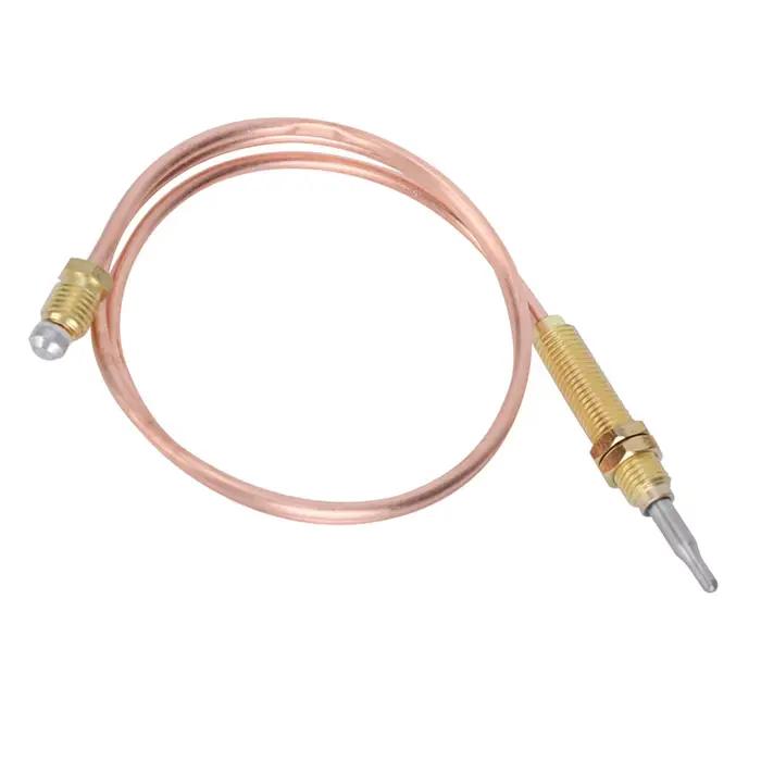 Sonde de Thermocouple à filetage M8, sonde de Thermocouple à gaz chauffant 600mm pour cheminée, accessoires de gril de barbecue