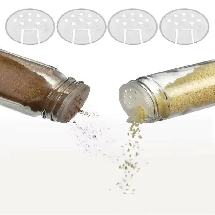 Boîte d'assaisonnement en verre à haute teneur en Borosilicate de 200/300/500ml, bouteille de sel de condiments solides, poivre, épices, Shaker avec couvercle rotatif