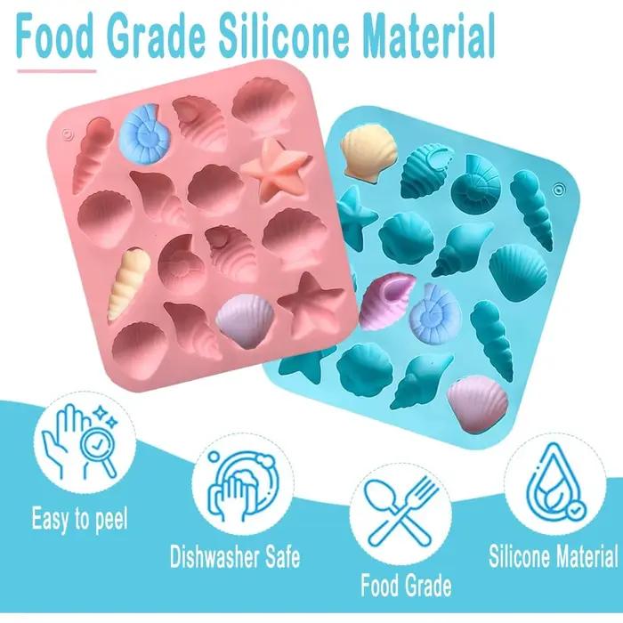 Moules en Silicone pour chocolat de plage en coquillage