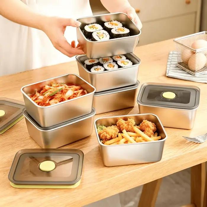 Boîte à lunch en acier inoxydable avec couvercle