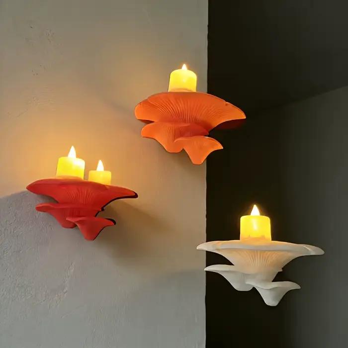Support créatif en forme de champignon imprimé en 3D rangement multifonctionnel ornement mural pour aménagement de la maison multifonctionnel original et durable