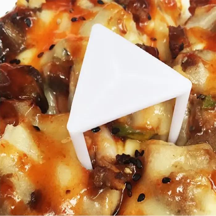 Supports économiseurs de Pizza, 100 pièces, support de fixation, support de Pizza, trépied d'emballage de Pizza, pile de trépied en plastique