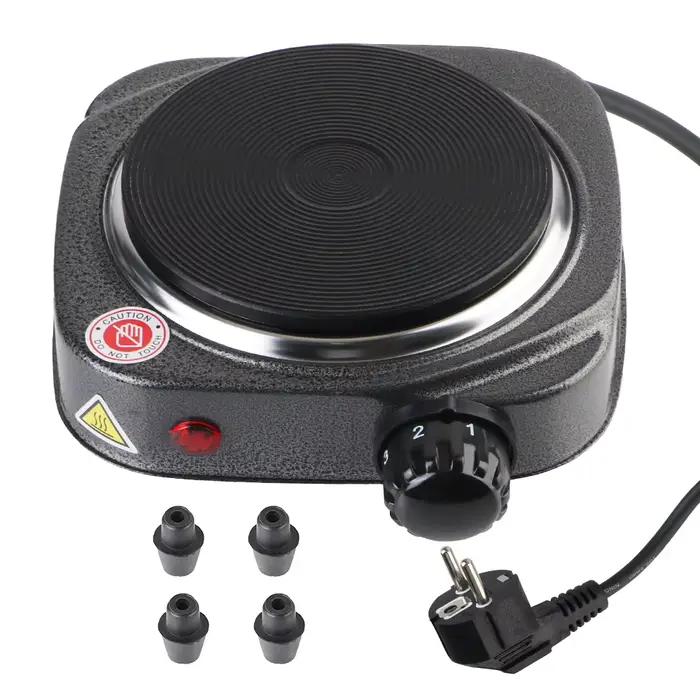 Mini cuisinière électrique multifonctionnelle pour café, lait et eau, idéale pour chauffer rapidement et économiser de l'énergie, disponible en gris clair et jaune clair