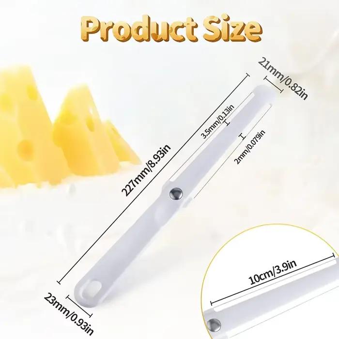 Trancheuse à fromage en plastique et acier inoxydable pour fromage et beurre, coupe-fil de fromage, outil de cuisine pour buffets et soirées dîners