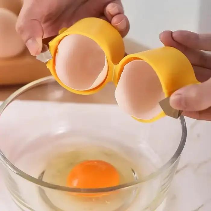 Nouveaux outils d'ouverture de coquille d'oeufs portables pour les œufs crus séparateur multifonctionnel de disjoncteur d'oeufs pour la cuisine Gadgets de cuisine de Camping