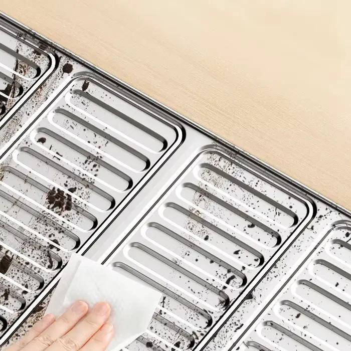 Bouclier thermique robuste en papier d'aluminium pour cuisine
